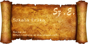 Szkala Erika névjegykártya